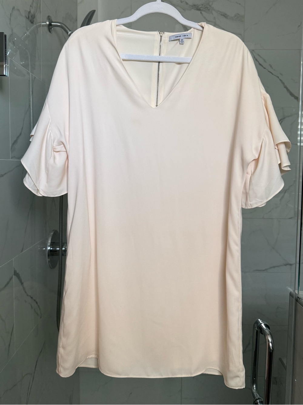 Naked zebra cream dress